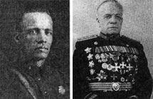 И.П.Сухов. Фото 1934 г. (Вечернаяя военная академия, Москва) и 1955 г.